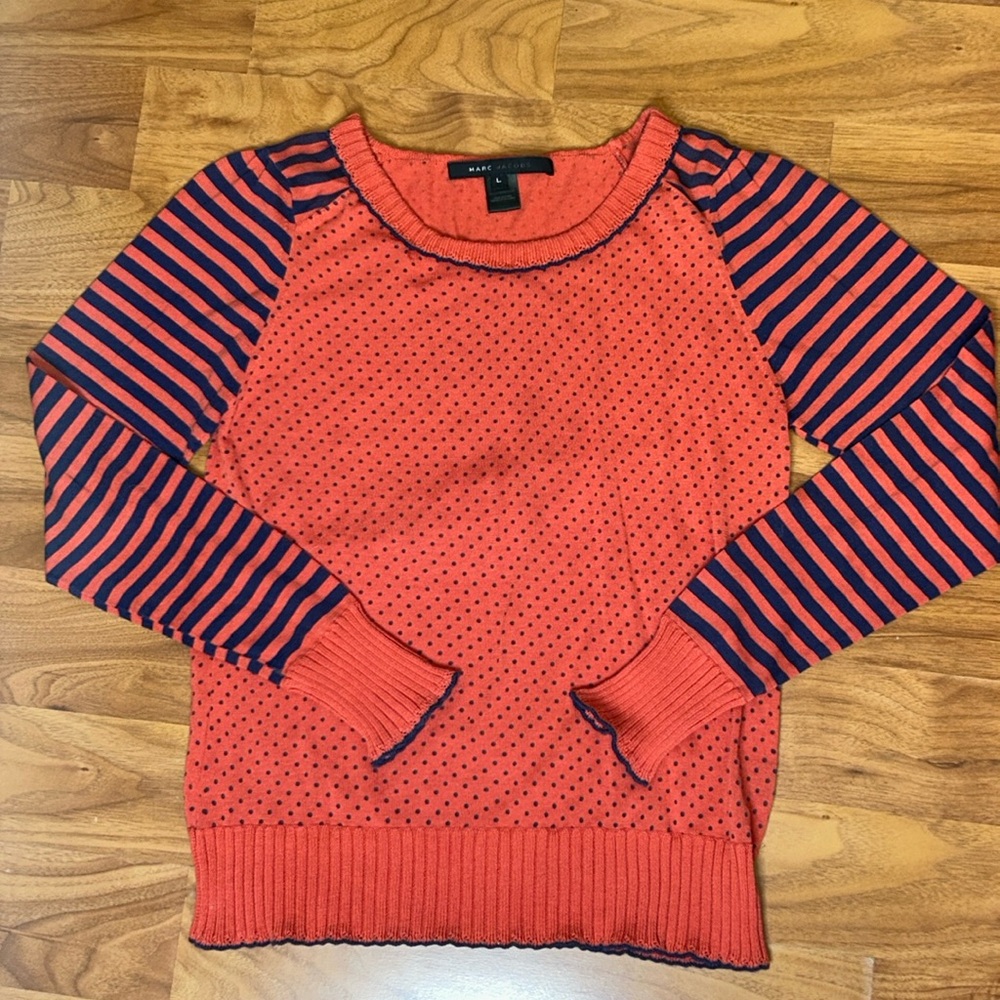 Marc Jacobs Polka Dot and Striped Sweater